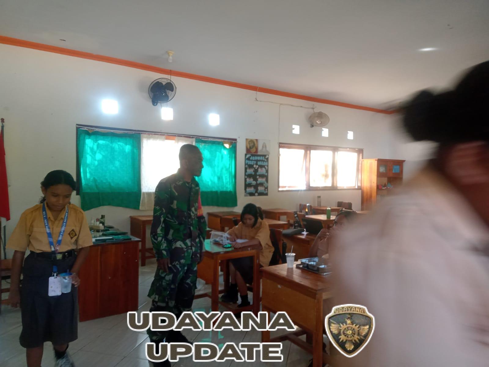 Babinsa Koramil 1627-01/Ba’a Dukung Program Makanan Bergizi Gratis di Rote Ndao