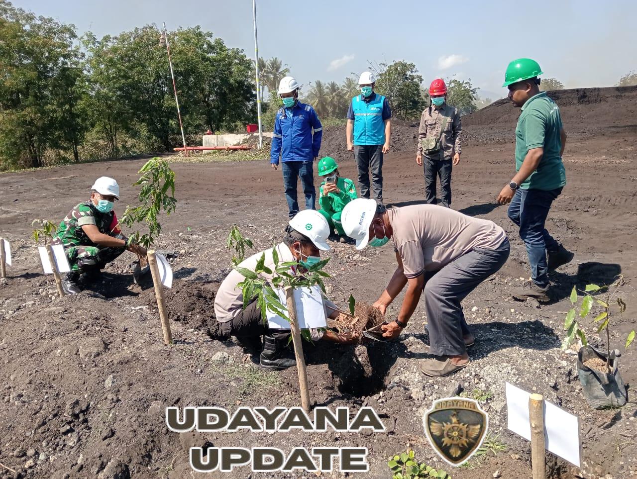 Babinsa Koramil Maurole Ikut Serta dalam Penanaman Pohon HUT PT PLN Nusantara Power di Desa Keliwumbu