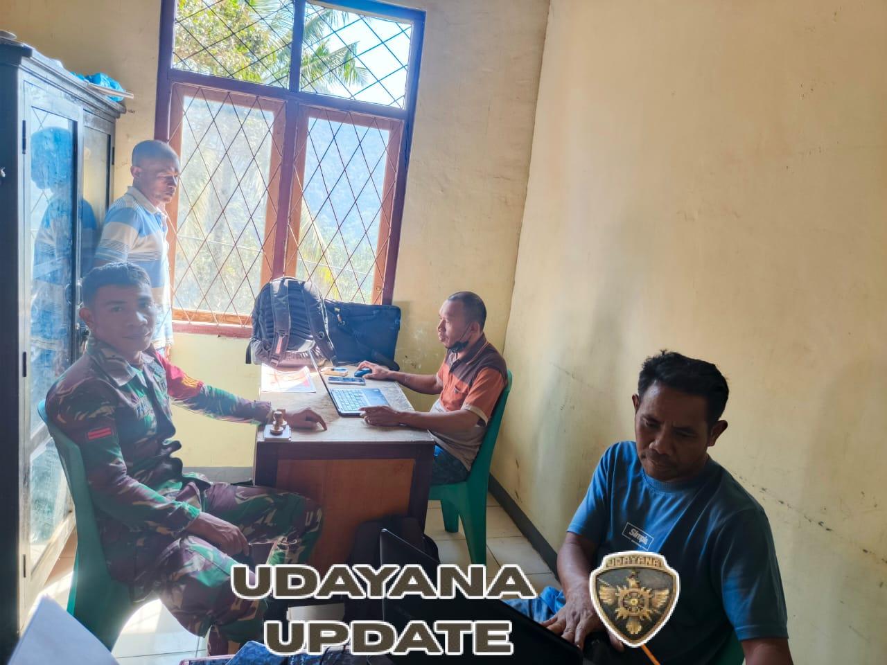 Babinsa Koramil Wolowaru Ajak Warga Desa Fatamari Jaga Ketertiban dan Kebersihan