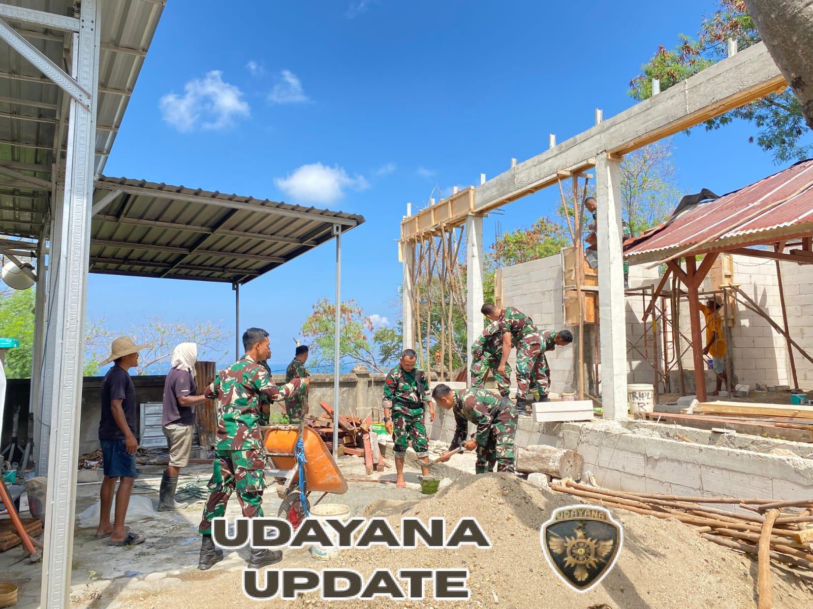 Sinergi HUT TNI ke-80: Kodim 1630/Manggarai Barat Bersihkan Pura Agung Giri Segara, Wujudkan Kebersamaan Lintas Iman