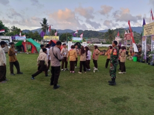 Babinsa Ai’ Kangkung Dampingi dan Monitoring Jambore Ranting Pramuka 2025 di Sekongkang