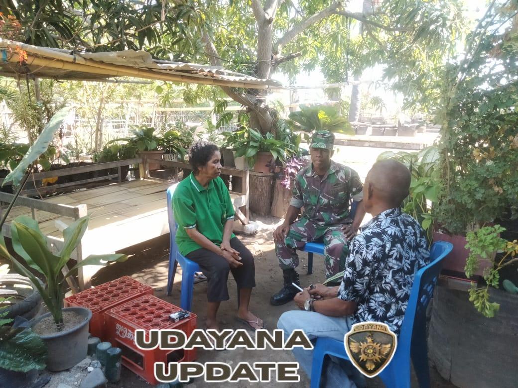 Babinsa Koramil 1625-05/Aesesa Jalin Komsos di Kelurahan Mbay II