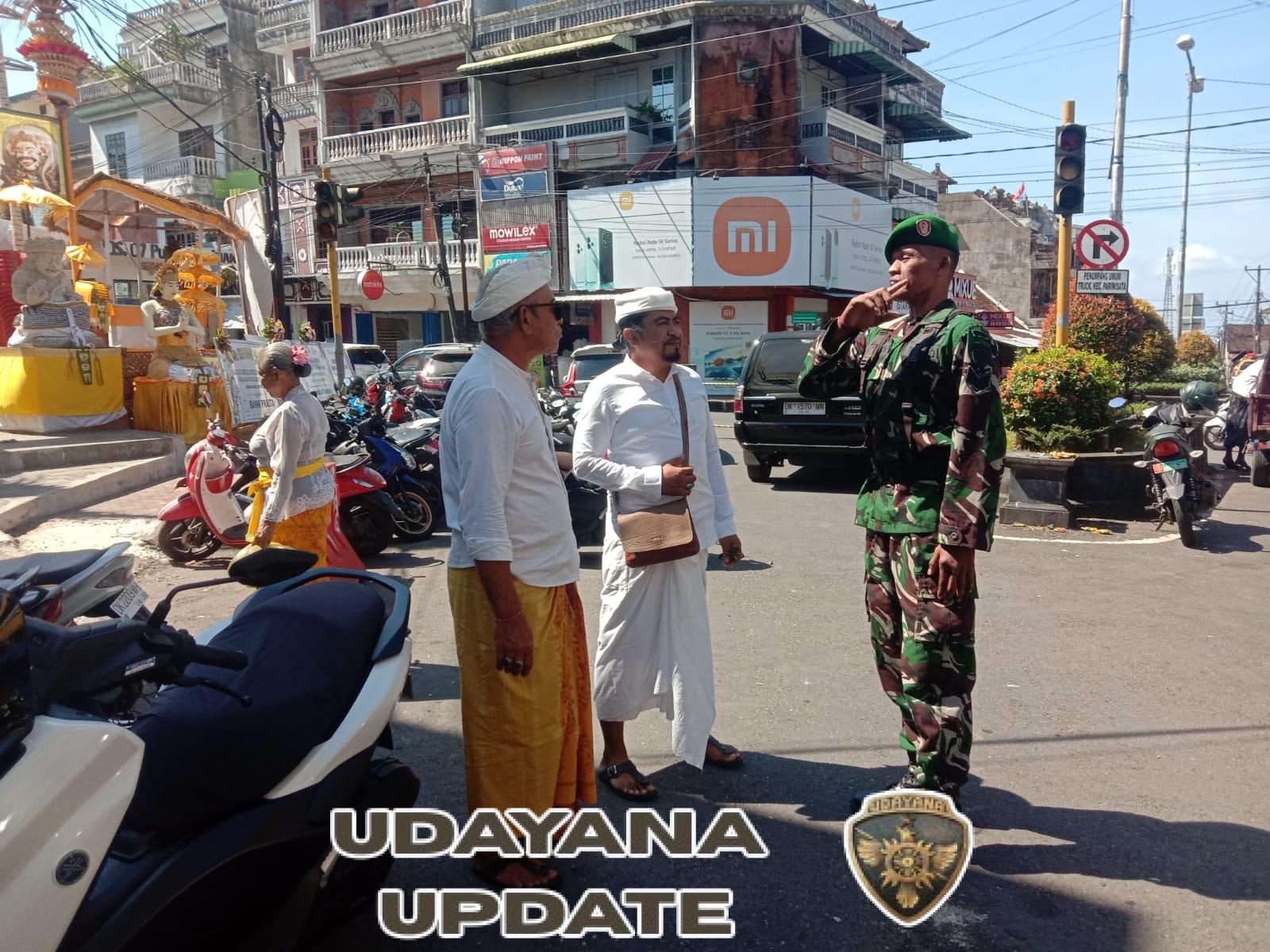 Ngenteg Linggih Dan Pedudusan Agung Di Puri Kanginan Berlangsung Dalam Pengawalan Babinsa Semarapura Kangin