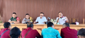 Babinsa 1623-03/Rendang hadiri musdes Penetapan Rencana Kerja Pemerintah Desa Pempatan.