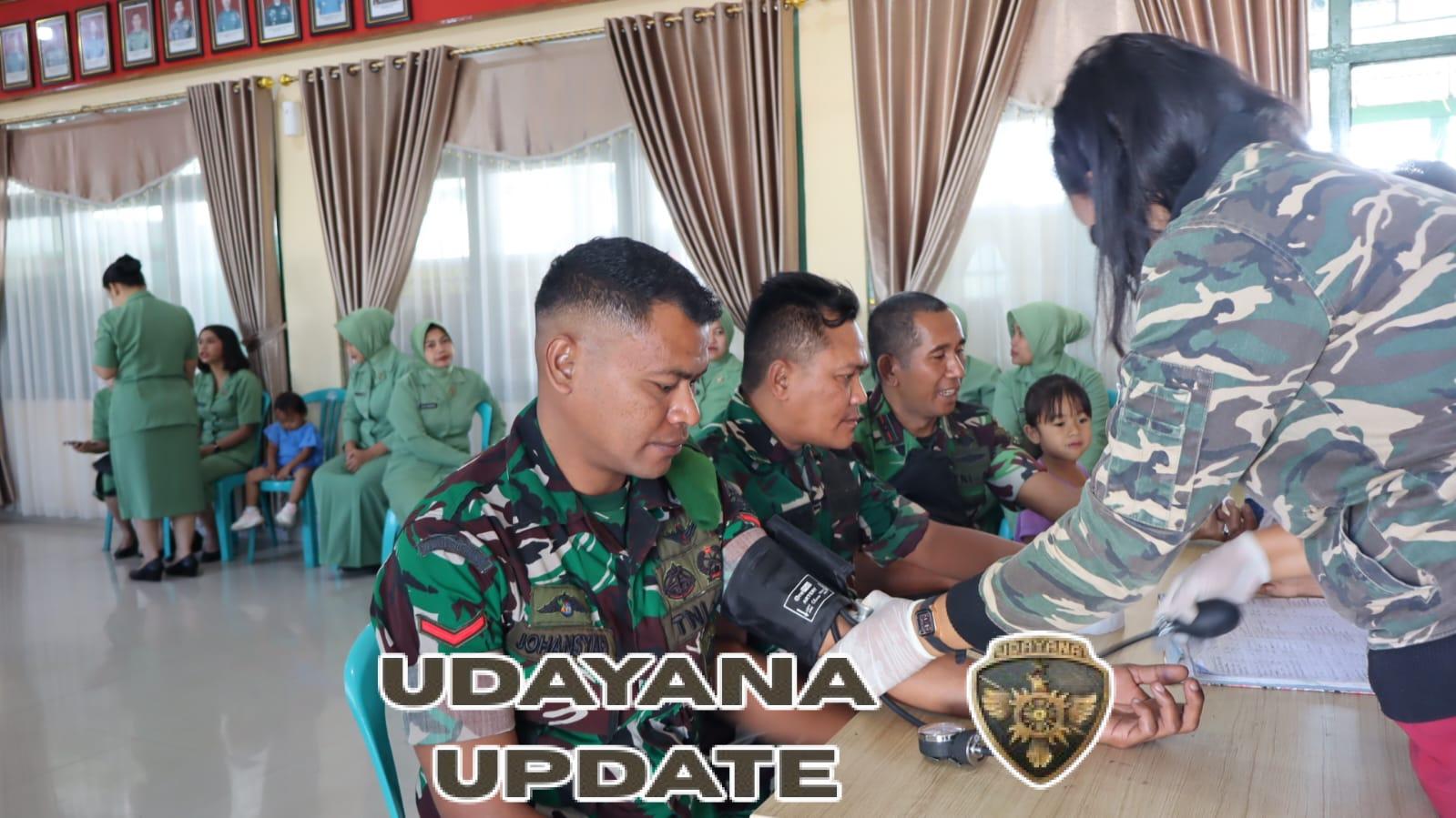 Kodim 1625/Ngada Gelar Donor Darah Bersama Persit KCK Sambut HUT TNI ke-80