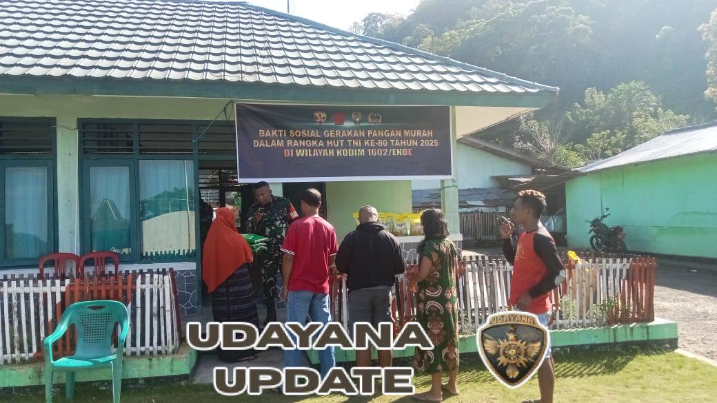 Kodim 1602/Ende Salurkan 152 Ton Beras untuk Bantu Stabilisasi Harga Pangan