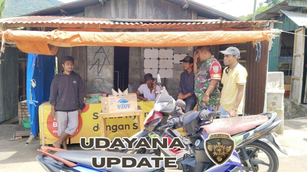 Babinsa Koramil Detusoko Lakukan Komsos dan Pemantauan Keamanan di Desa Wologai Timur