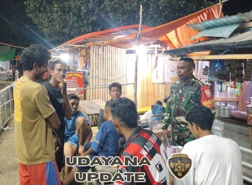 Patroli Malam Babinsa Desa Waro dan Tolouwi Perkuat Keamanan Lingkungan