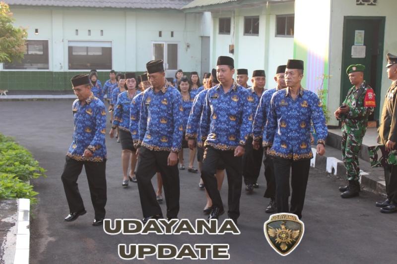 Kasdim Tabanan Pimpin Kehadiran Personel Kodim pada Upacara HUT TNI ke-80