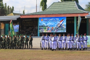 Makodim 1603/Sikka Gelar Upacara Khidmat Peringati HUT TNI ke-80 dengan Semangat “TNI Prima, TNI Rakyat Indonesia Maju”