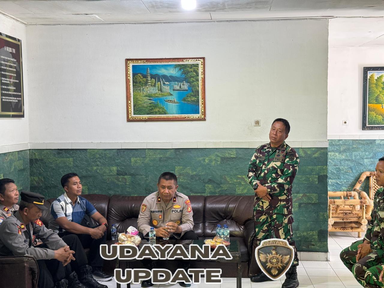 Koramil 1616-01/Gianyar dan Polsek Gianyar Pererat Sinergitas Lewat Peringatan HUT TNI ke-80