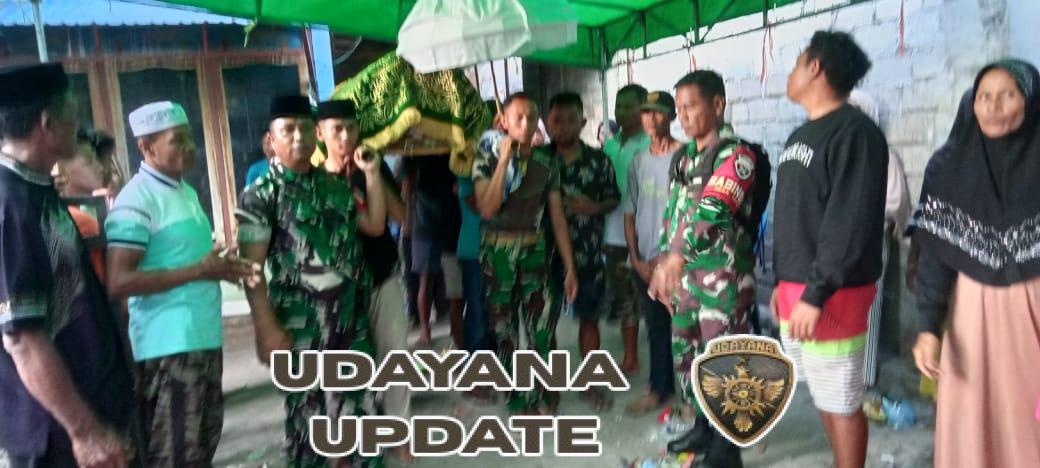 Babinsa Daha Tunjukkan Kepedulian, Hadiri Takziah Warga Binaan