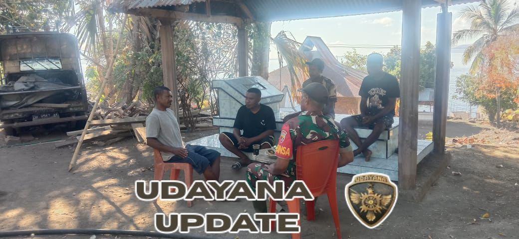 Sertu Lodewik Kay Ajak Warga Bouweli Cegah Kebakaran Lahan Jelang Musim Tanam