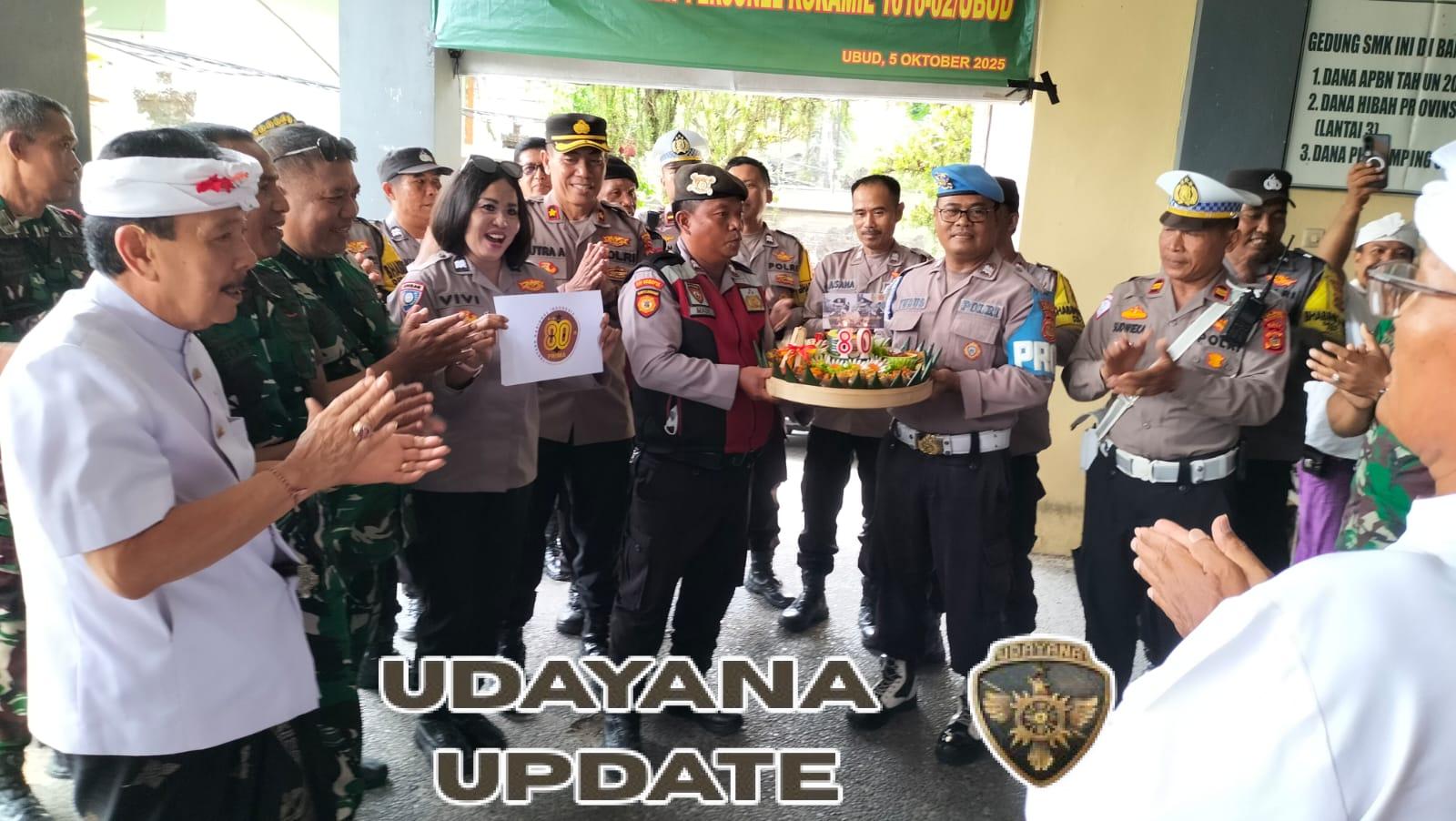 Momentum HUT TNI ke-80, Koramil Ubud Perkuat Sinergitas TNI–Polri dan Masyarakat