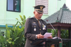 TNI Prima – TNI Rakyat – Indonesia Maju, Kodim Klungkung Gelar Upacara Peringatan  HUT   Ke-80  TNI