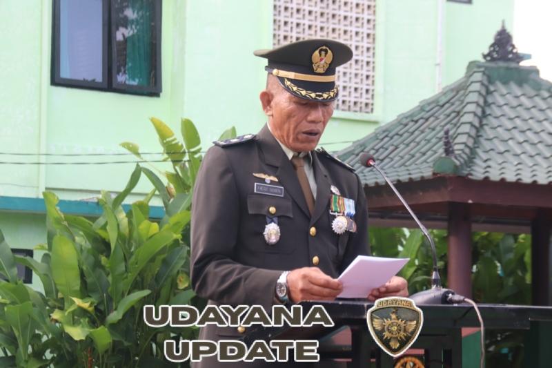 TNI Prima – TNI Rakyat – Indonesia Maju, Kodim Klungkung Gelar Upacara Peringatan  HUT   Ke-80  TNI