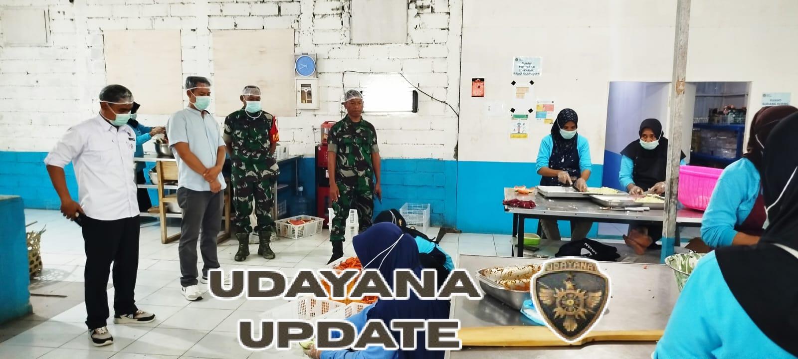 Pasi Ter Kodim 1628/KSB Tinjau Proses Produksi Makan Sehat Bergizi di CV JK Catering and Food