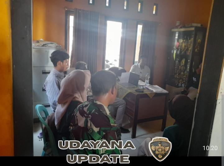 Babinsa Desa Air Suning Dampingi Kunjungan Mahasiswa UTS Sumbawa dalam Program KKN