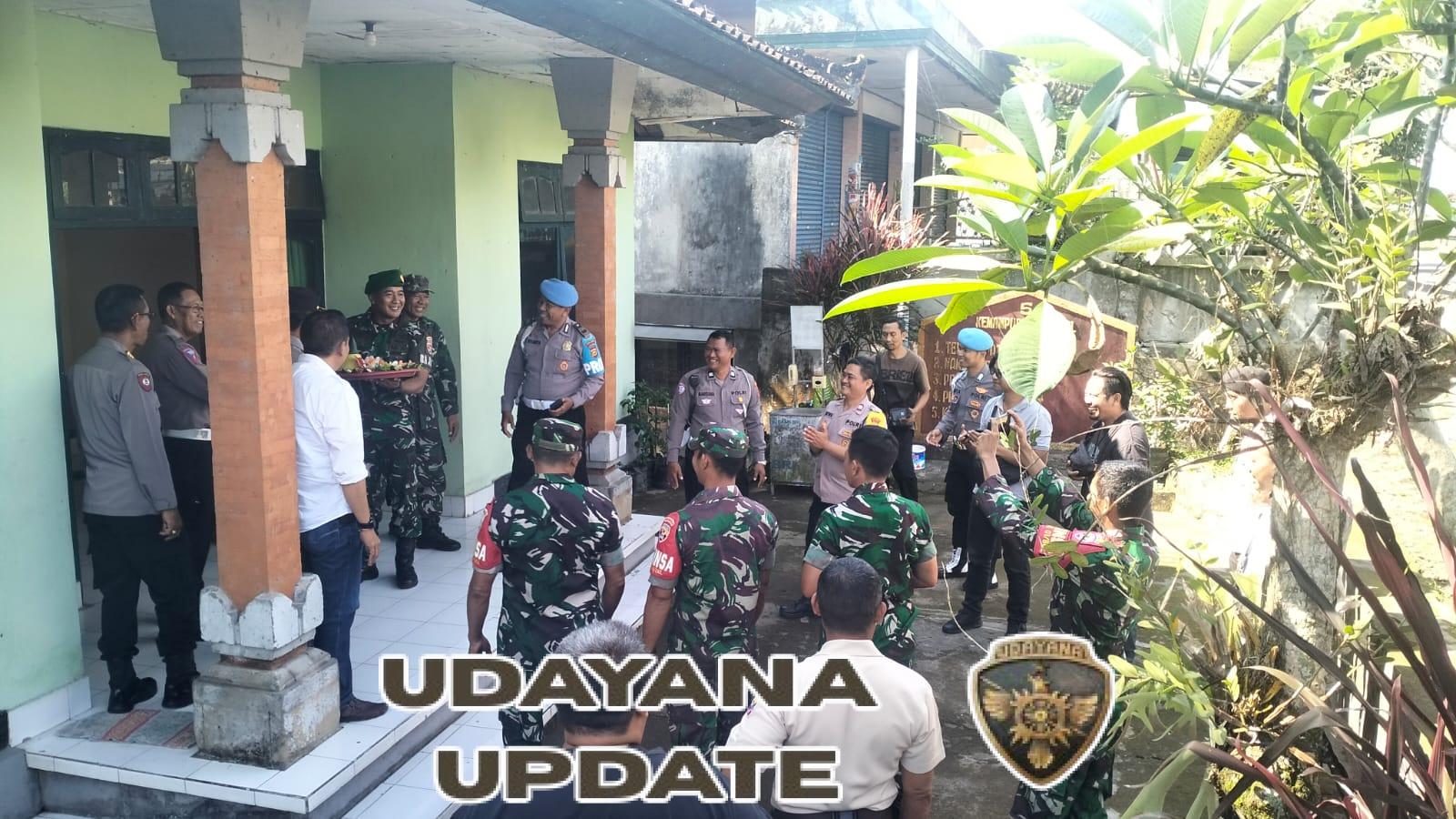 Penuh Kejutan dan Keakraban, Polsek Bangli Rayakan HUT ke-80 TNI Bersama Koramil 1626-01/Bangli