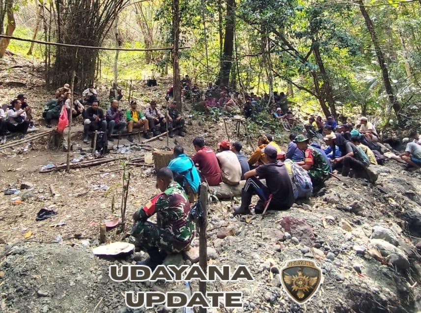 Koramil 1607-07/Lunyuk Dukung Penertiban Tambang Emas Ilegal di Kokar Batu Puset