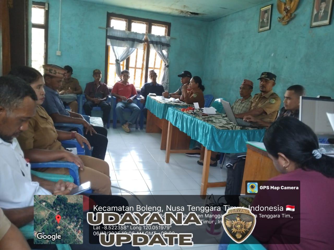 Babinsa Komodo Ikut Susun Masa Depan Desa: Sinkronisasi APDes dan Perang Melawan Stunting di Golo Ketak