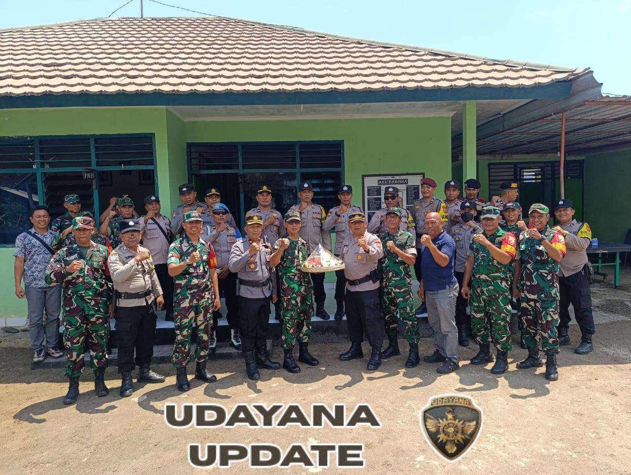 Sampaikan Ucapan HUT Ke 80 TNI, Polsek Nusa Penida Datangi Makoramil Nusa Penida