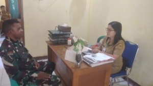 Babinsa Oeba dan Lurah Merdeka Rencanakan Pembuatan Sumur Bor