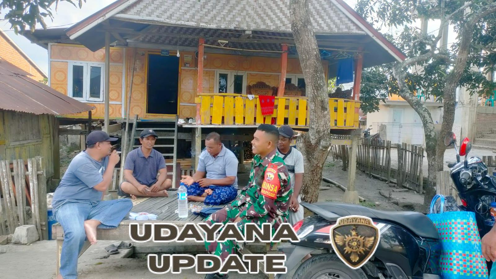 Babinsa Mantar Ajak Warga Jaga Kamtibmas Lewat Komsos Rutin