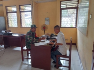 Babinsa Ende Timur Aktif Laksanakan Komsos dan PuldataTer Bersama Pemerintah Kecamatan