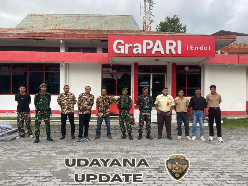 Kodim 1602/Ende Bersama Elemen Masyarakat Gelar Patroli Gabungan Jaga Kondusifitas Wilayah