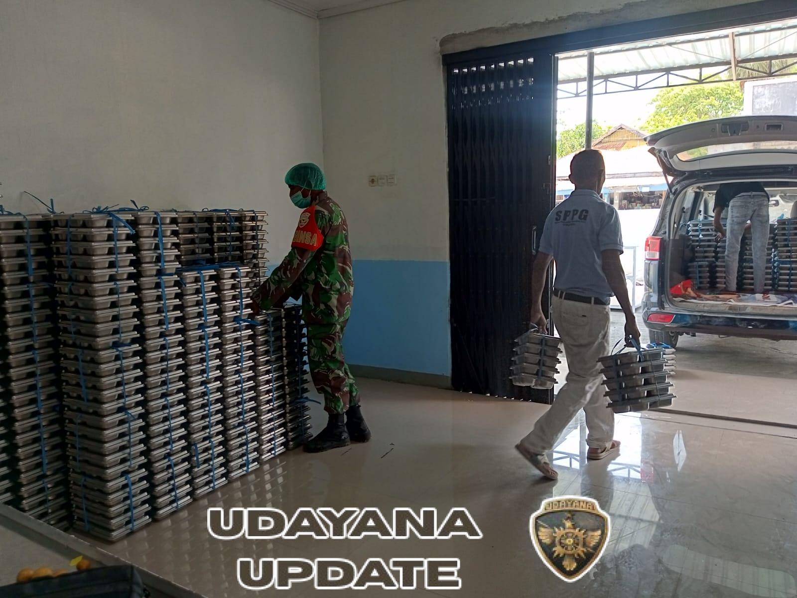 Babinsa Koptu Mesak Foeh Dampingi Kegiatan Pemberian Makan Sehat Bergizi di Kecamatan Pantai Baru