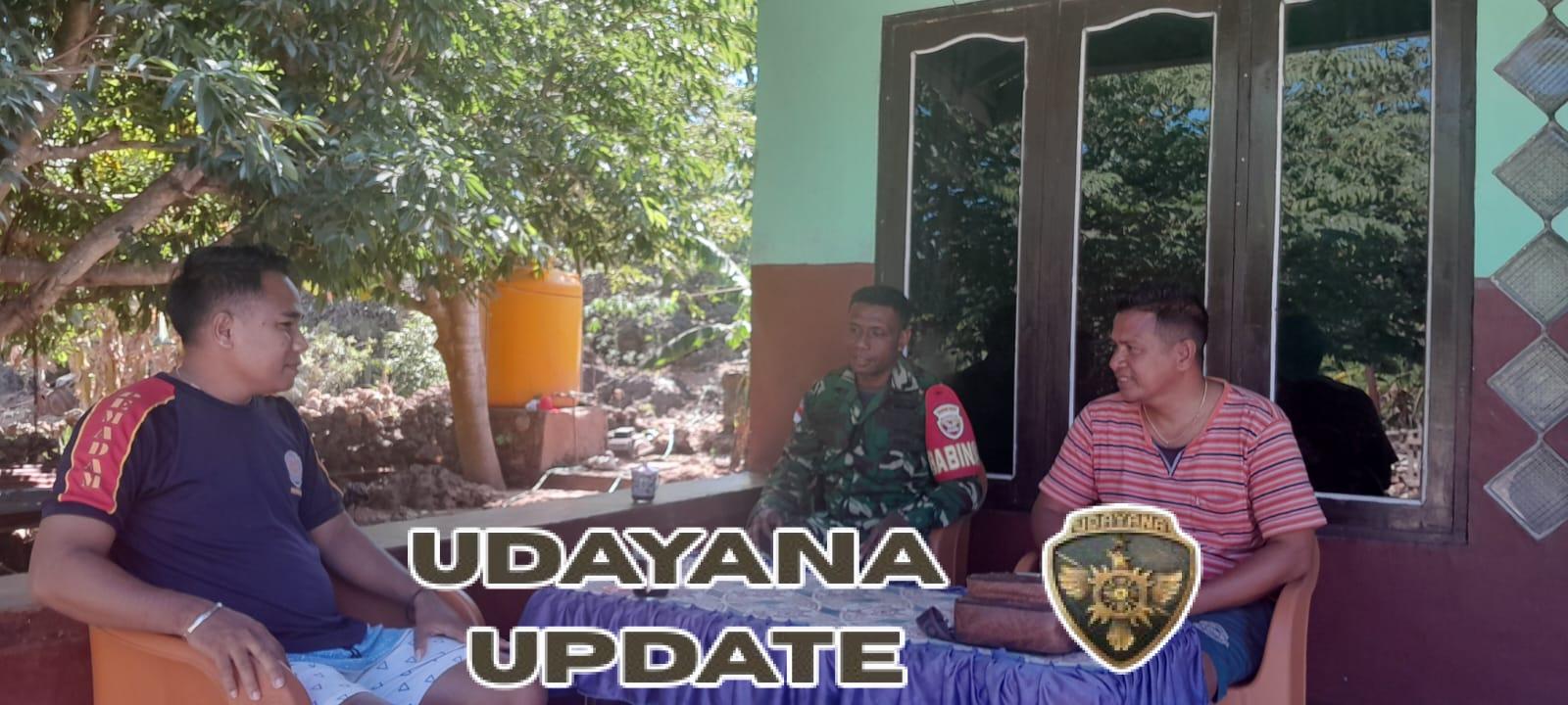 Babinsa Koramil 1627-03/Batutua Gelar Komsos dengan Kepala Desa Oebole