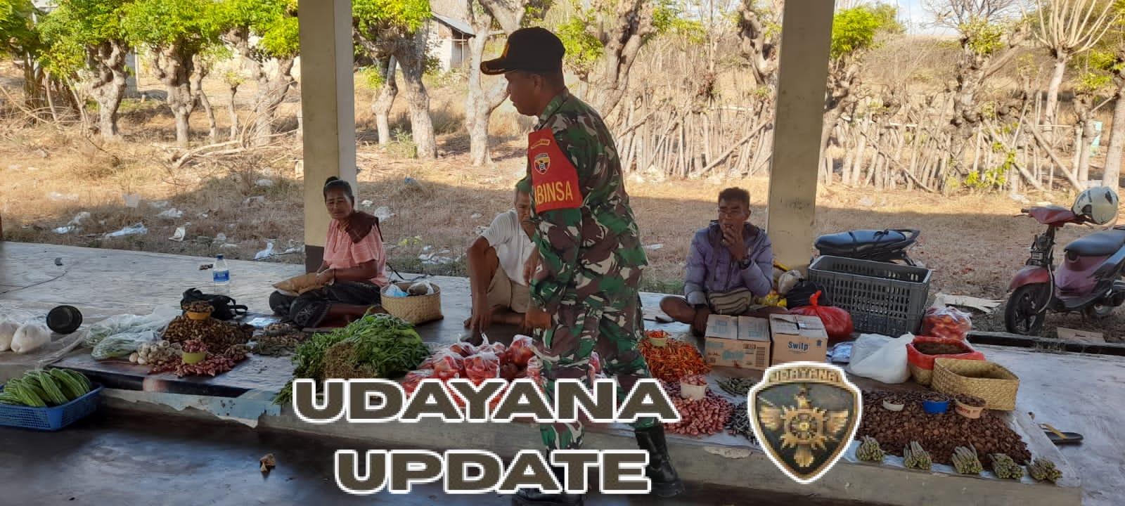 Sertu Syamsurijal Laksanakan Komsos Bersama Pedagang Pasar Wanga