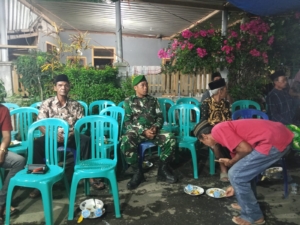 Babinsa Desa Belo Laksanakan Patroli Sekaligus Hadiri Tahlilan Warga