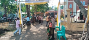 Syukuran Tahbisan Imamat di Wolomeze Berlangsung Khidmat, Babinsa Turut Hadir Bersama Pejabat Daerah