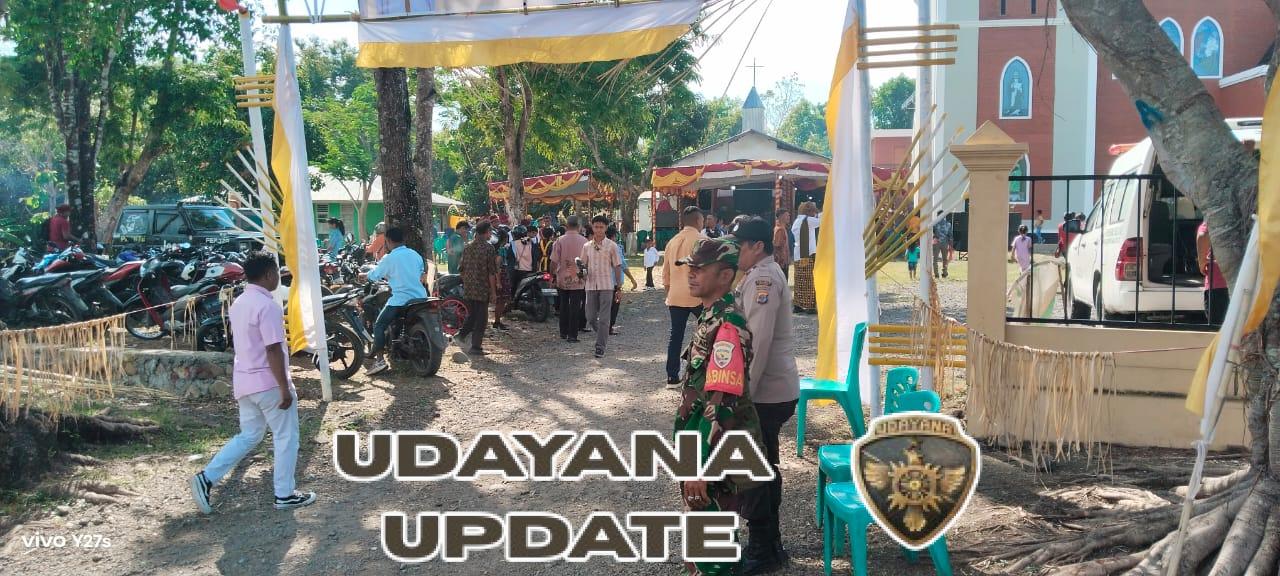 Syukuran Tahbisan Imamat di Wolomeze Berlangsung Khidmat, Babinsa Turut Hadir Bersama Pejabat Daerah