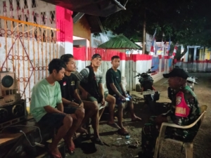 Babinsa Koramil Bolo Gencarkan Ronda Malam, Danramil: Jaga Kamtibmas dan Pererat Silaturahmi
