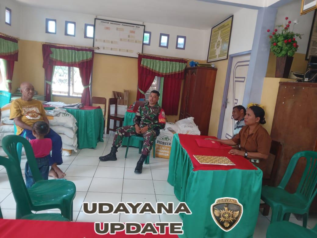 Jaga Komunikasi dan Koordinasi, Babinsa Laksanakan Komsos di Desa Kalike