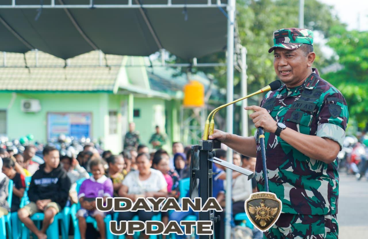Danrem 161/WS; 500 Paket Sembako Gratis di bagikan Ke Masyarakat Kota Kupang, Dalam Rangka HUT TNI Ke-80 Tahun.