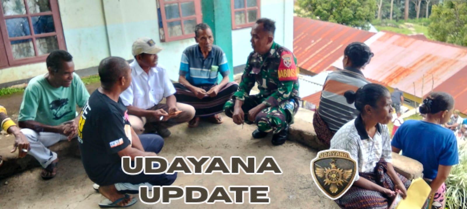 Babinsa Kodim 1602-01/Ende Tingkatkan Sinergi dengan Masyarakat Desa Roga Lewat Komsos dan Pamwil