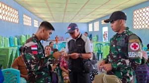Tebarkan Senyum Sehat di Ujung Negeri, Satgas Pamtas RI-RDTL Sektor Barat Bersinergi dengan Yayasan Tangan Pengharapan