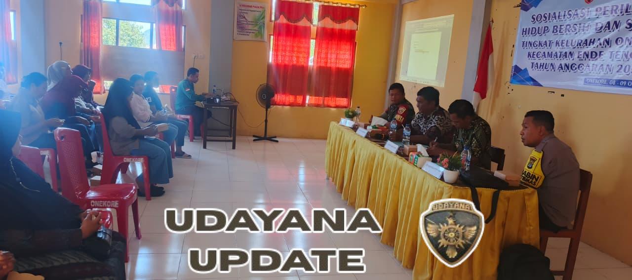 Babinsa 1602/Ende Hadiri Sosialisasi PHBS, Dorong Masyarakat Terapkan Hidup Sehat