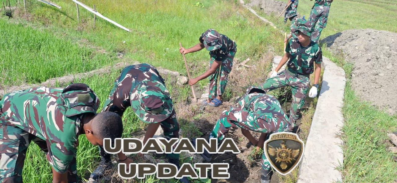 TMMD ke-126 Kodim 1625/Ngada: Progres 2% di Hari Kedua Pembersihan Saluran Irigasi Riung Barat