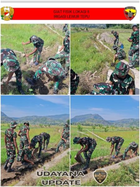 Hari ke-2 TMMD ke-126 Kodim 1625/Ngada, Fokus pada Dua Sasaran Fisik Irigasi di Riung Barat