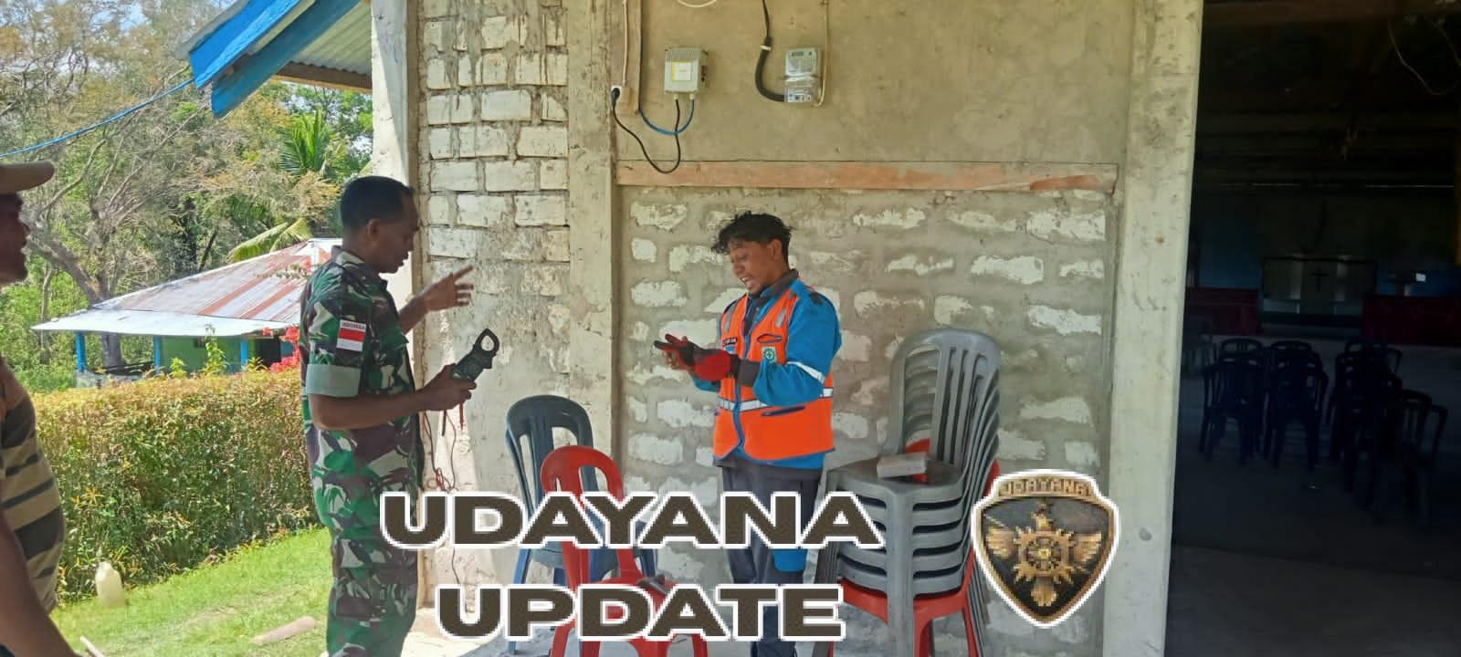 Babinsa Ramil 1601-01/Lewa Bantu Kelancaran Perbaikan Listrik di Tanarara