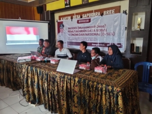 Musyawarah DTSEN di Desa Sapugara Bree Berjalan Lancar dan Aman