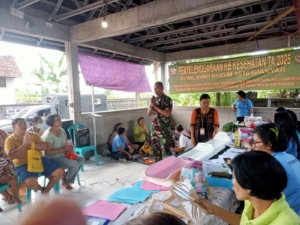 Kodim 1616/Gianyar Gelar KB Kesehatan, Wujud Kepedulian TNI pada Kesehatan Keluarga