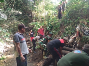 TNI-Polri Bersama Pemda Gelar Gotong Royong Normalisasi Irigasi Subak Tanpadaha, Wujudkan Ketahanan Pangan