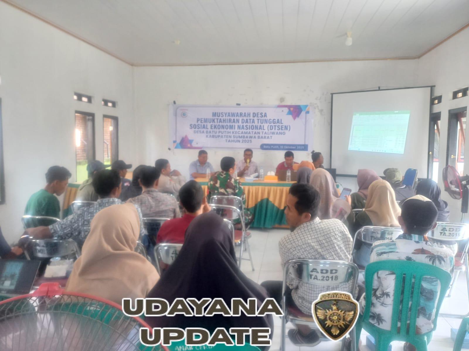 Serda Edison Hadiri Musdes DT-SEN, Wujudkan Sinergi TNI dan Pemerintah Desa Batu Putih