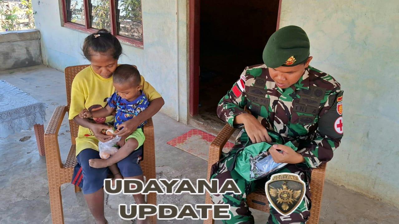 Satgas Pamtas Yonarmed 12 Kostrad Bagikan Telur Rebus Gratis, Wujud Kepedulian Cegah Stunting di Perbatasan